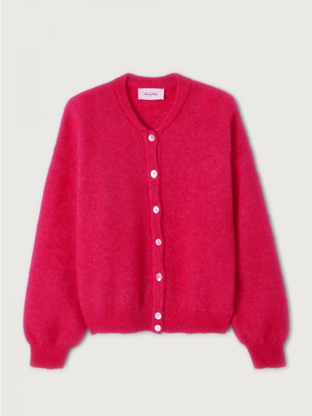 American Vintage Zabidoo Cardigan in Fuchsia